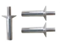 50/100Pcs Aluminium Blinde Klinknagel, Hamer Drive Klinknagels Ronde Hoofd Multifunctionele Percussieve Zilver Uitgebreide Aluminium Kern Klinknagels Voor Elektronica Machines Apparatuur Precisie