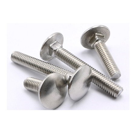 Din603 The Carriage Bolt Gegalvaniseerde RVS Fine Thread Carriage Bolt In Wood